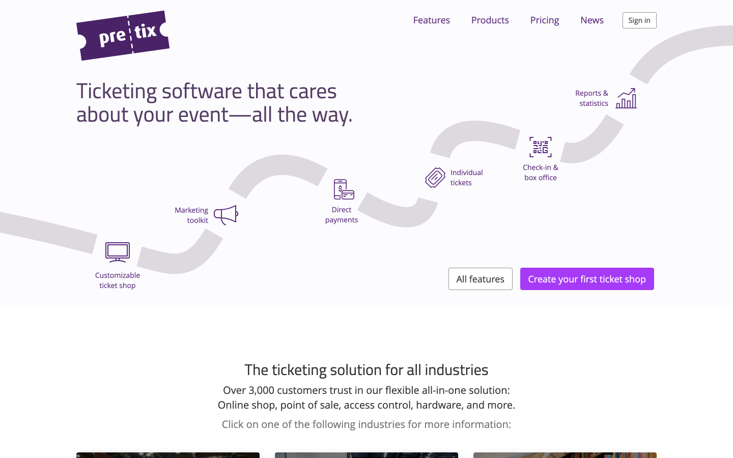 The pretix website