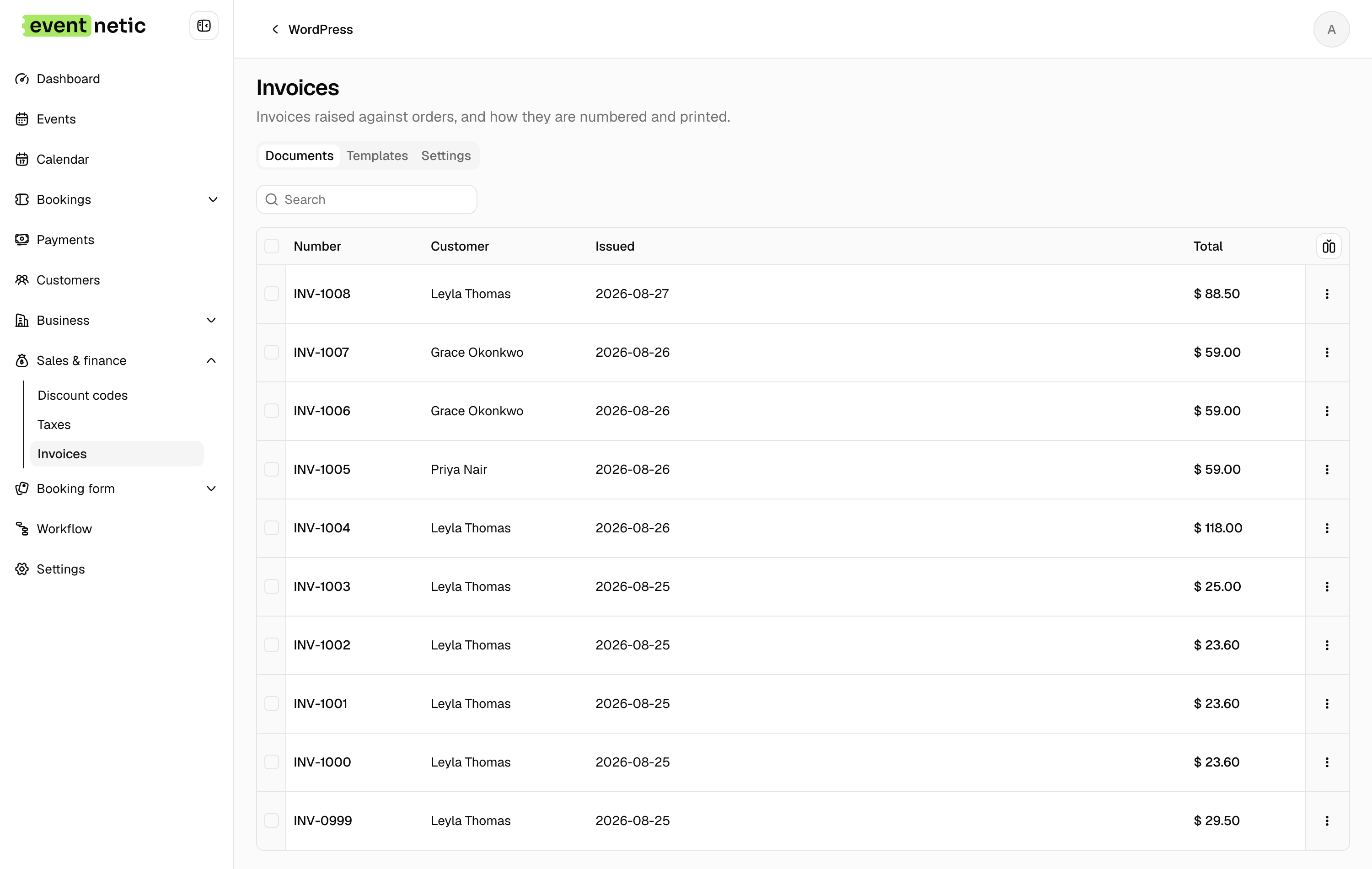 Invoices